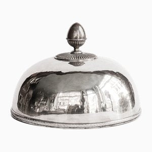 French Silver Plated Food Serving Dome, 1890s-YK-2023158