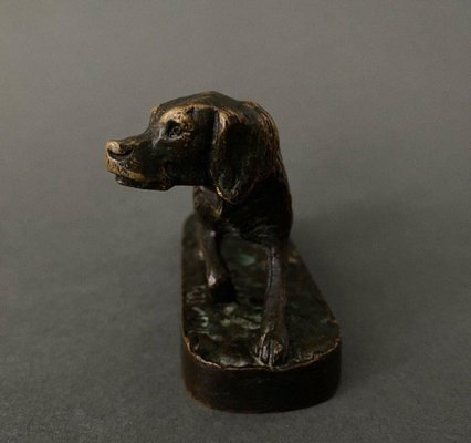 French Spaniel Dog in Bronze by Pierre-Jules Mêne-QKG-1734595