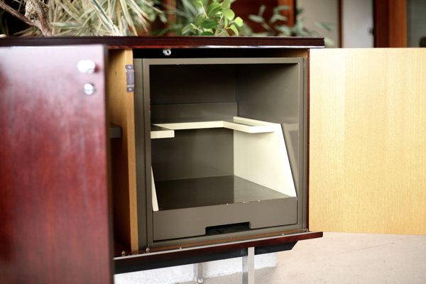 French Steel and Solid Wood Sideboard from Négroni, 1970s-MAO-688364