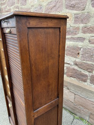 French Tambour Notar Cabinet, 1940s-GQM-1811415