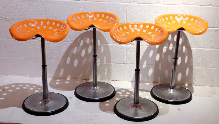 French Telescopic Stools by Étienne Fermigier for Mirima, 1970s, Set of 3-PCJ-1642203