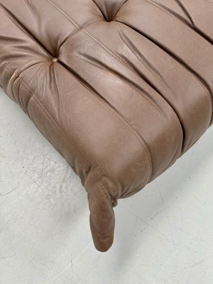 French Togo Ottoman in Dark Brown Leather by Michel Ducaroy for Ligne Roset-XLZ-2033990