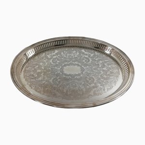 French Tray in Silver from Christofle Fleuron-HNE-1338527