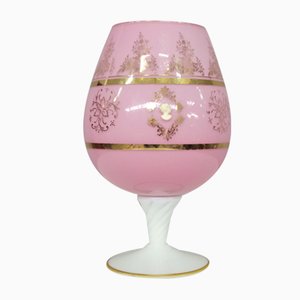 French Vase in Hand-Decorated Glass, 1970s-KNM-1440567