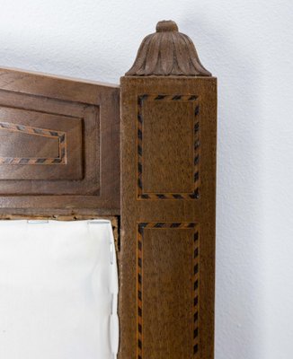 French Walnut Headboards with Marquetry Directoire Period, 1800s, Set of 2-RIU-1425747