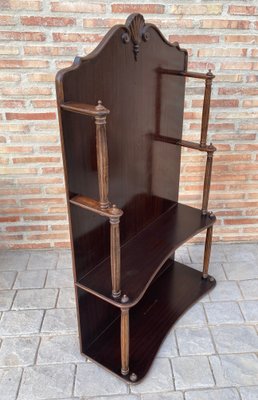 French Walnut Shelf, 1970s-NOU-859467