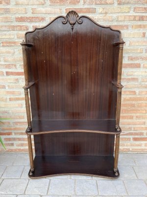 French Walnut Shelf, 1970s-NOU-859467