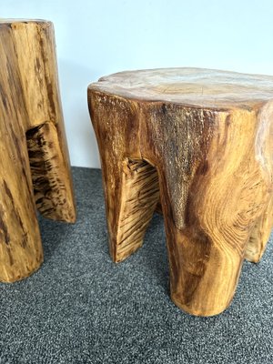 French Walnut Side Tables, 1960s, Set of 2-FUE-1754626