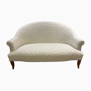 French White Upholstered 2-Seat Sofa-BFK-1762421