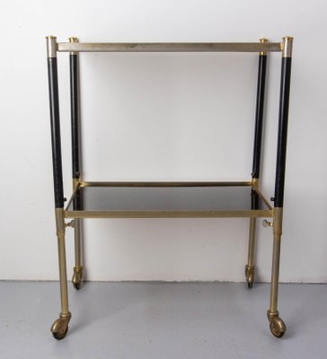 French Wood & Brass Trolley, 1960s-RIU-1734478