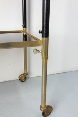 French Wood & Brass Trolley, 1960s-RIU-1734478