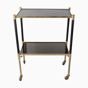 French Wood & Brass Trolley, 1960s-RIU-1734478