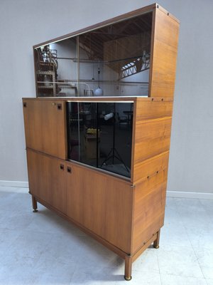 French Wooden Secretary by André Monpoix for Meubles TV, 1960s-HKW-2021326