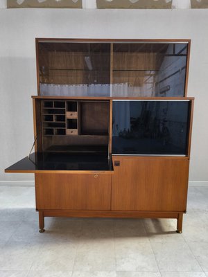 French Wooden Secretary by André Monpoix for Meubles TV, 1960s-HKW-2021326