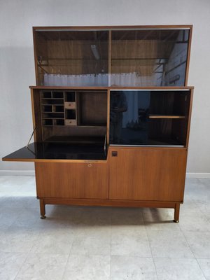 French Wooden Secretary by André Monpoix for Meubles TV, 1960s-HKW-2021326