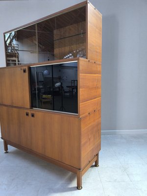 French Wooden Secretary by André Monpoix for Meubles TV, 1960s-HKW-2021326