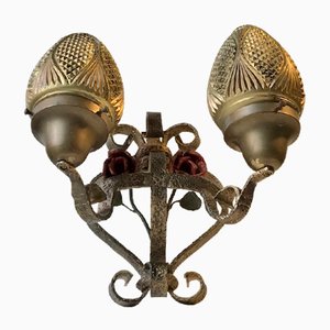 French Wrought Iron Sconce, 1920s-LCR-911623