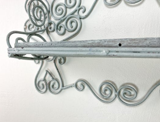 French Wrought Iron Wall Shelf for Kitchen or Bathroom, 1950s.-WZZ-2018209