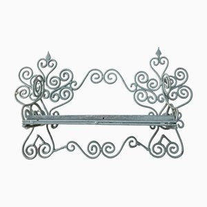 French Wrought Iron Wall Shelf for Kitchen or Bathroom, 1950s.-WZZ-2018209