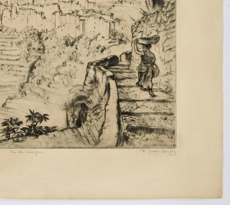 Friedi Gold Boille, Landscape, Original Etching, 1935-ZCI-919263