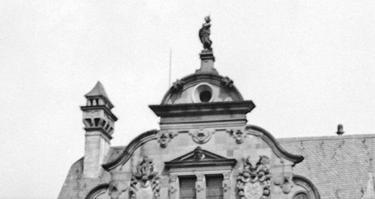 Friedrichsbau Building at Castle, Heidelberg Germany 1938, Printed 2021-DYV-990641