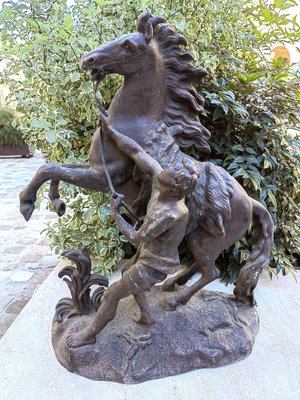 Frightened Horse, Large Bronze Sculpture, 20th Century-ZFY-1783325