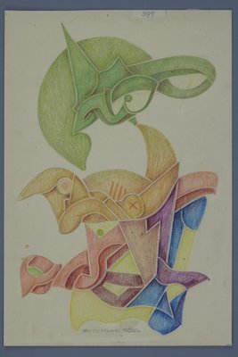 Fritz Klee, Abstract Composition, Germany, 1955, Drawing-KEG-1144860