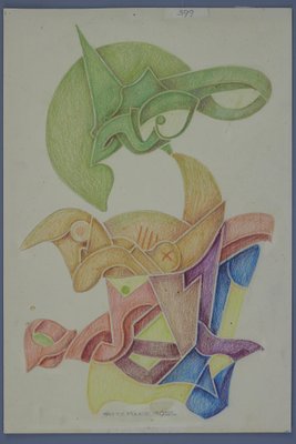 Fritz Klee, Abstract Composition, Germany, 1955, Drawing-KEG-1144860