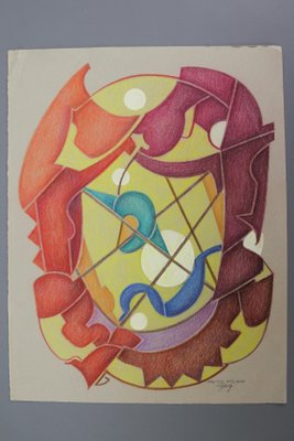 Fritz Klee, Abstract Composition, Germany, 1959, Drawing-KEG-1144863