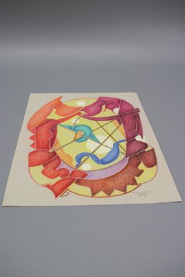 Fritz Klee, Abstract Composition, Germany, 1959, Drawing-KEG-1144863