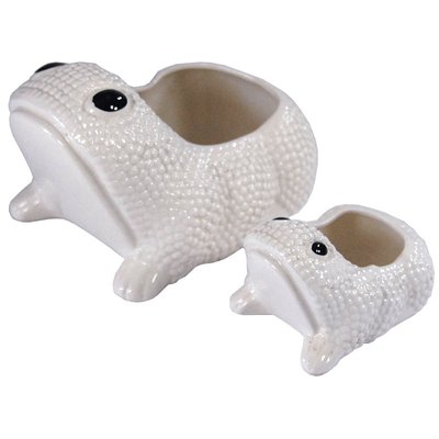 Frog Planters by Jean Roger, Set of 2-GIW-1016626