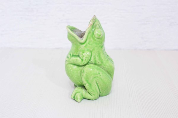 Frog Vase from Sarreguemines, 1950s-BQF-572640