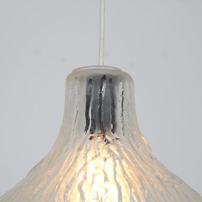 Frosted Glass Hanging Lamp, Austria, 1960s-DV-1087604