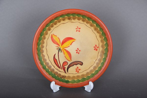 Fruit Bowl & Plates from Knabstrup, 1900s, Set of 6-DQ-1240768