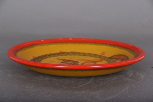 Fruit Bowl & Plates from Knabstrup, 1900s, Set of 6-DQ-1240768