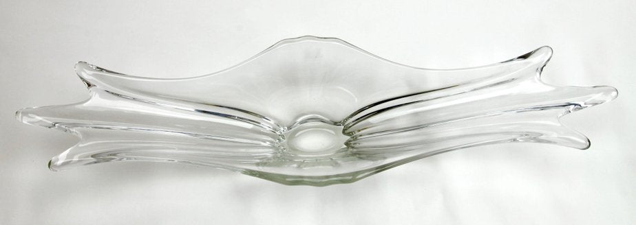 Fruit Dish or Flower Bowl in Clear Crystal from Val Saint Lambert-MJY-1148932