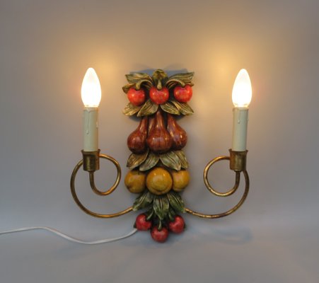 Fruit Wall Light, Palladio, Italy, 1960s-EY-1315497