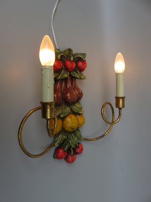 Fruit Wall Light, Palladio, Italy, 1960s-EY-1315497