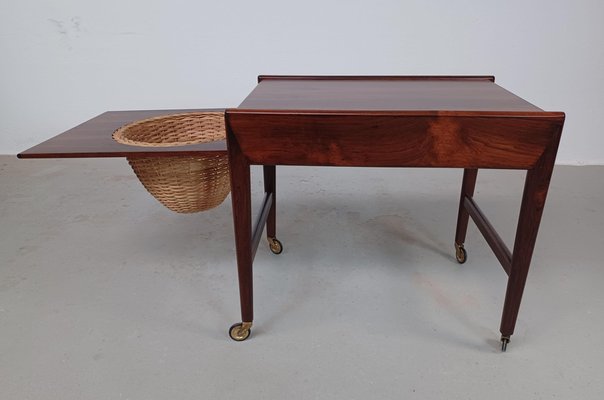 Fully Danish Rosewood Sewing Table, 1960s-VVO-1995298