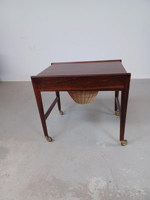 Fully Danish Rosewood Sewing Table, 1960s-VVO-1995298