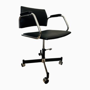 Fully Kovona Black Office Armchair, Czechoslovakia, 1970s-YNX-2027651