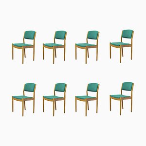 Fully Restored Dining Chairs in Oak by Poul M. Volther for FDB, 1960s, Set of 8-VVO-1974186