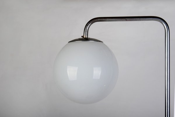 Functionalist Bauhaus Chrome Adjustable Floor Lamp, 1930s-VHD-1384256