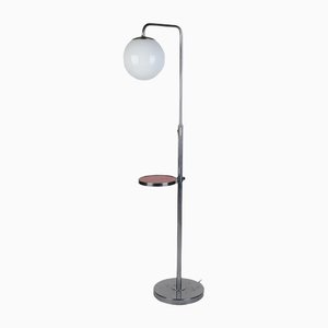 Functionalist Bauhaus Chrome Adjustable Floor Lamp, 1930s-VHD-1384256