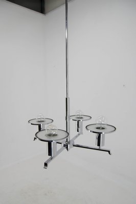 Functionalist Chrome Chandelier, 1930s-TZ-1436886