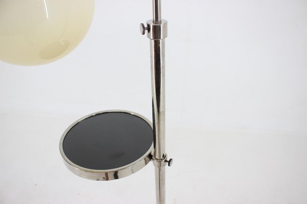 Functionalist Chrome Plated Adjustable Floor Lamp, Czechoslovakia, 1930s-TZ-1326549