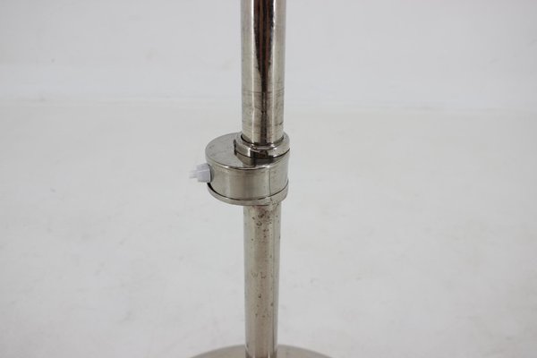 Functionalist Chrome Plated Adjustable Floor Lamp, Czechoslovakia, 1930s-TZ-1326549