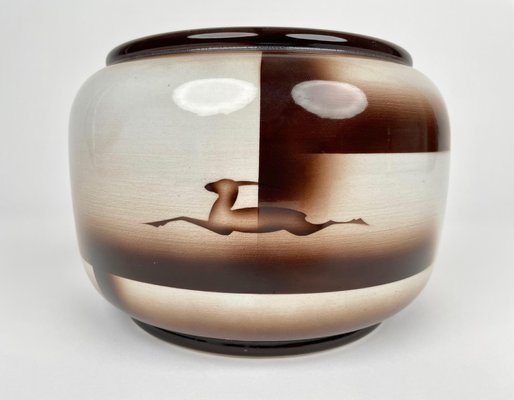 Futurist Decorative Ceramic Vase by Galvani Pordenone, Italy, 1970s-LYQ-1230679