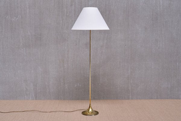 G-025 Floor Lamp in Brass by Svensson & Yngve Sandstrom for Bergboms, 1960s-FMT-2035380