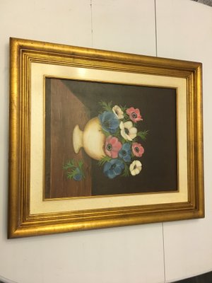 G. Van Eldeveg, Oil Painting, Flowers, 1988s-WQQ-844830